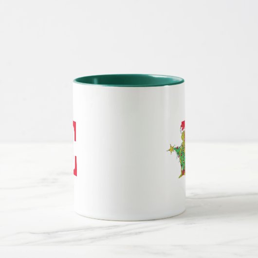 Mug Grinch classique | Naughty Monogram E (Centre)