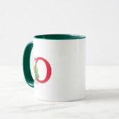 Mug Grinch classique | Naughty Monogram O (Devant gauche)