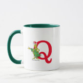Mug Grinch classique | Naughty Monogram Q (Gauche)