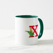 Mug Grinch classique | Naughty Monogramme X (Devant droit)