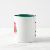 Mug Grinch classique | Naughty Name & Monogram N (Centre)