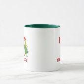 Mug Grinch classique | Naughty Name & Monogram T (Centre)