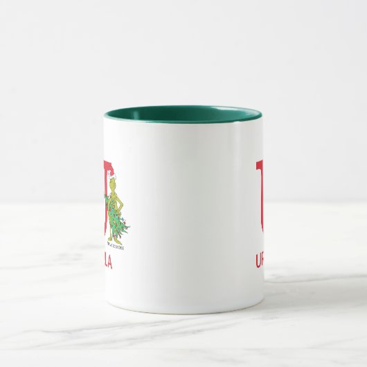 Mug Grinch classique | Naughty Name & Monogram U (Centre)