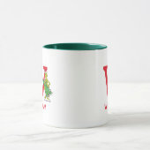 Mug Grinch classique | Naughty Name & Monogram W (Centre)