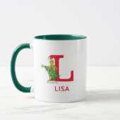 Mug Grinch Classique | Nom et Monogramme Mauvais Enfan (Gauche)