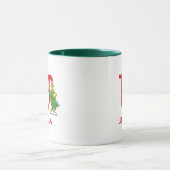 Mug Grinch Classique | Nom et Monogramme Vilain U (Centre)
