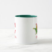 Mug Grinch Classique | Nom et monogramme vilains C (Centre)