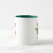 Mug Grinch Classique | Nom et monogramme vilains E (Centre)