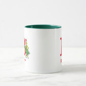 Mug Grinch Classique | Nom Vilain & Monogramme B (Centre)