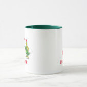 Mug Grinch Classique | Nom Vilain & Monogramme J (Centre)