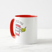 Mug Grinch Classique | Travaillera pour Qui Hash Quote (Devant gauche)