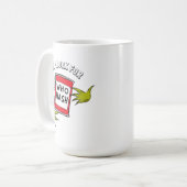 Mug Grinch Classique | Travaillera pour Qui Hash Quote (Devant gauche)