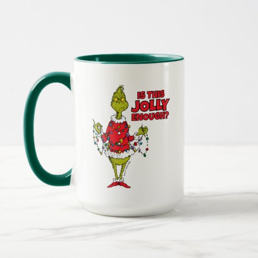 Mug Grinch | "Est-ce assez joyeux?" (Gauche)