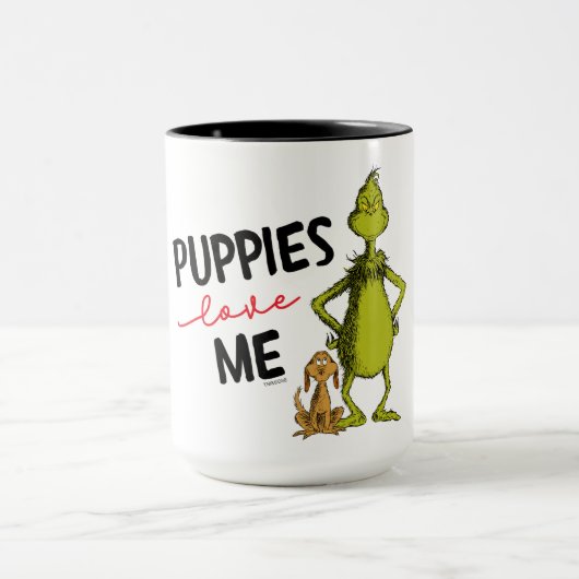 Mug Grinch et Max | Les chiots m'aiment (Centre)