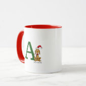 Mug Grinch Max Classique | Monogramme A (Devant gauche)