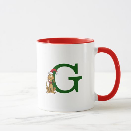 Mug Grinch Max Classique | Monogramme G (Droite)