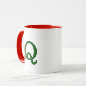 Mug Grinch Max Classique | Monogramme Q (Devant gauche)