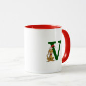 Mug Grinch Max Classique | Monogramme V (Devant droit)