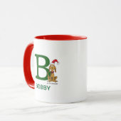 Mug Grinch Max Classique | Nom et Monogramme B (Devant gauche)