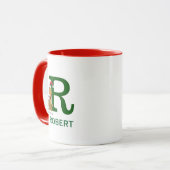Mug Grinch Max Classique | Nom et monogramme R (Devant gauche)