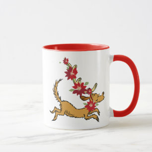 Mug Grinch Max Poinsettia de Noël