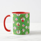 Mug Grinch | Motif de points de Noël (Gauche)