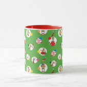 Mug Grinch | Motif de points de Noël (Centre)