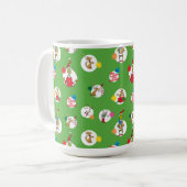 Mug Grinch | Motif de points de Noël (Devant gauche)