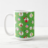 Mug Grinch | Motif de points de Noël (Gauche)