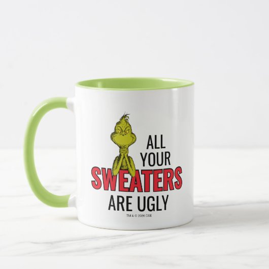 Mug Grinch | Tous Vos Pulls Sont Laids (Gauche)