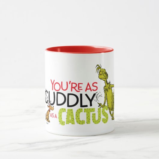 Mug Grinch | Tu es aussi câlin qu'un cactus (Centre)