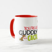 Mug Grinch | Tu es aussi câlin qu'un cactus (Devant gauche)