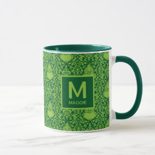Mug Grinch vert orné Ajoutez votre nom et initiale
