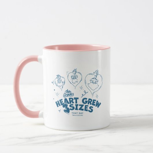 Mug Grinch's Heart Grew 3 Tailles (Gauche)