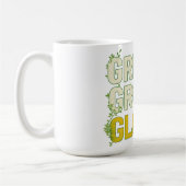 Mug GRIND.GROW.GLOW.—Inspirational Botanical Typograph (Gauche)