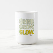 Mug GRIND.GROW.GLOW.—Inspirational Botanical Typograph (Centre)