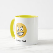 Mug Grinning Face avec sourcils ouverts (Devant gauche)