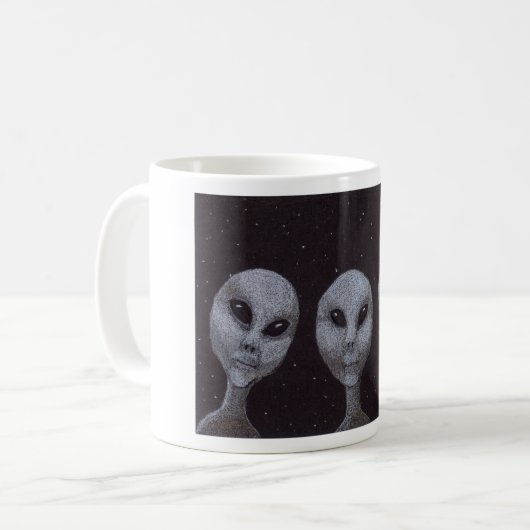 Mug Gris Alien (Devant gauche)