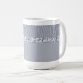Mug Gris argenté Zebra Fur Print (Devant droit)