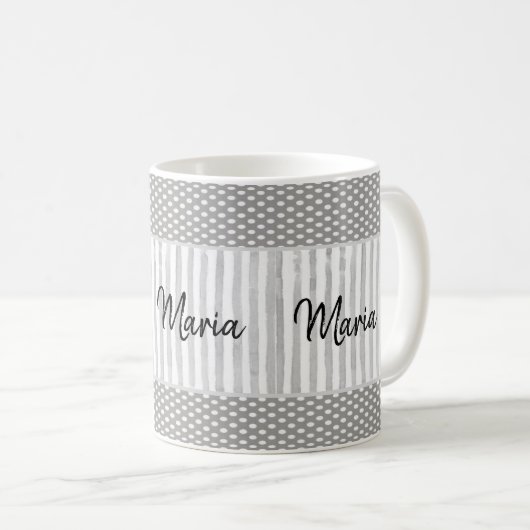 Mug Gris blanc (Devant droit)