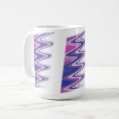 Mug gris bleu Fuchsia (Devant gauche)