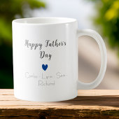 Mug Gris/Bleu - We Love You - Photo Fête des pères