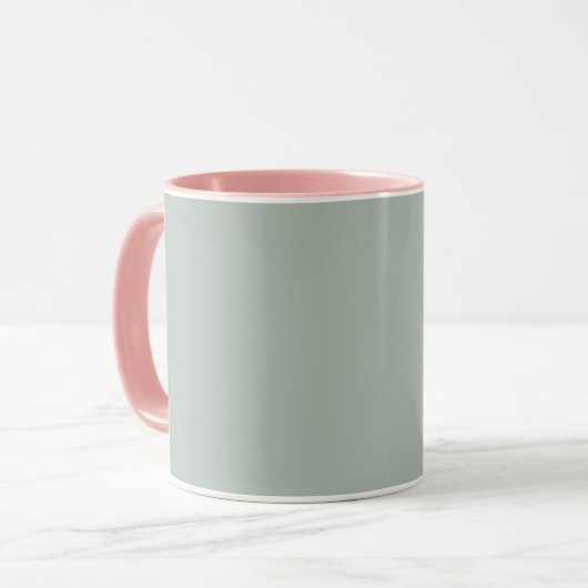Mug gris cendré (couleur solide) (Devant gauche)