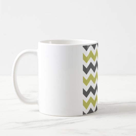 Mug Gris Charbon & Chevron Citron – Zigzag Blanc Impec (Gauche)