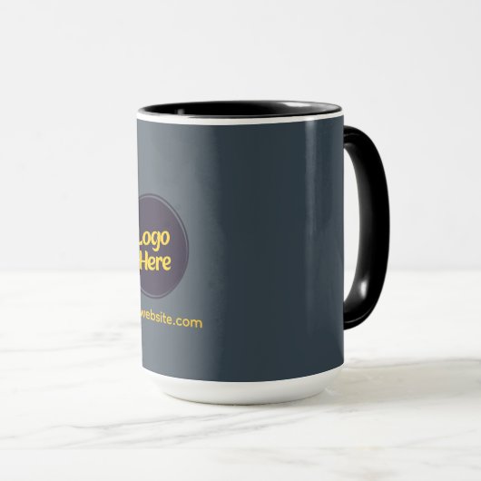 Mug gris charbon élégant (Devant droit)