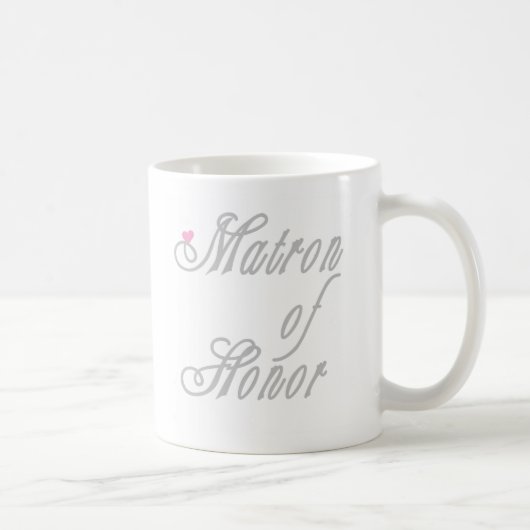 Mug Gris chics de dame de honneur (Droite)