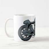 Mug Gris classique de coureur de café (Gauche)