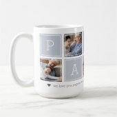 Mug Gris | Collage de bloc-photo Papaw 5 (Gauche)
