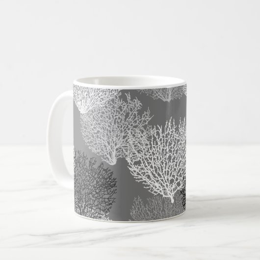 Mug Gris d'argent / Gris (Devant gauche)