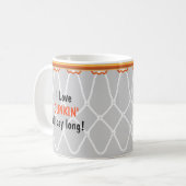 Mug Gris de Dunkin'_ d'amour de Net_I de cercle de (Devant gauche)